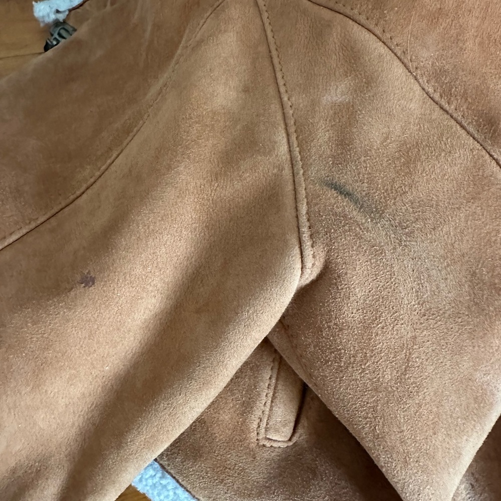 Real Suede Moto Jacket AS IS - Picture 6 of 12